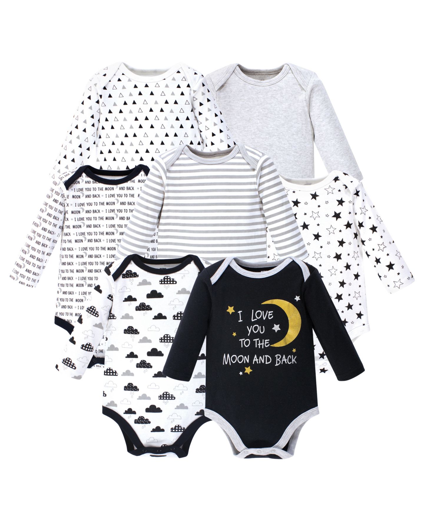 Боди Baby, длинный рукав, хлопок — Hudson Baby, цвет: Серый — фото 1