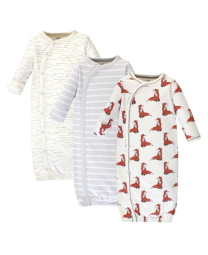 Touched By Nature Baby Girl Organic Kimono Gown 3 Pack