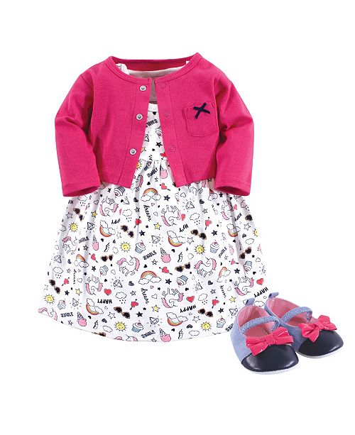 Little Treasure Baby Girl Dress Cardigan And Shoes Set Reviews