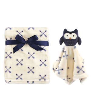 image of Hudson Baby Plush Blanket and Security Blanket Set