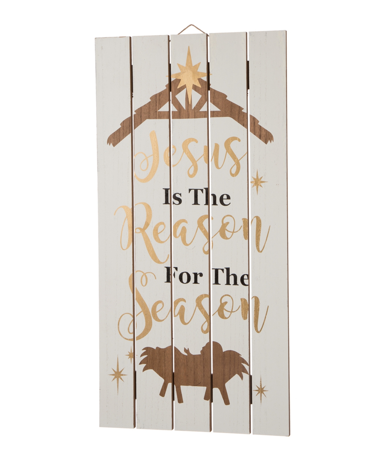 Glitzhome Wooden Nativity Wall Decor