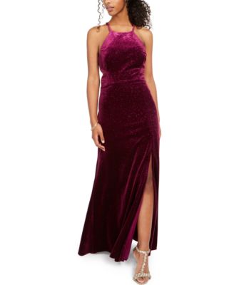 macys velvet dresses