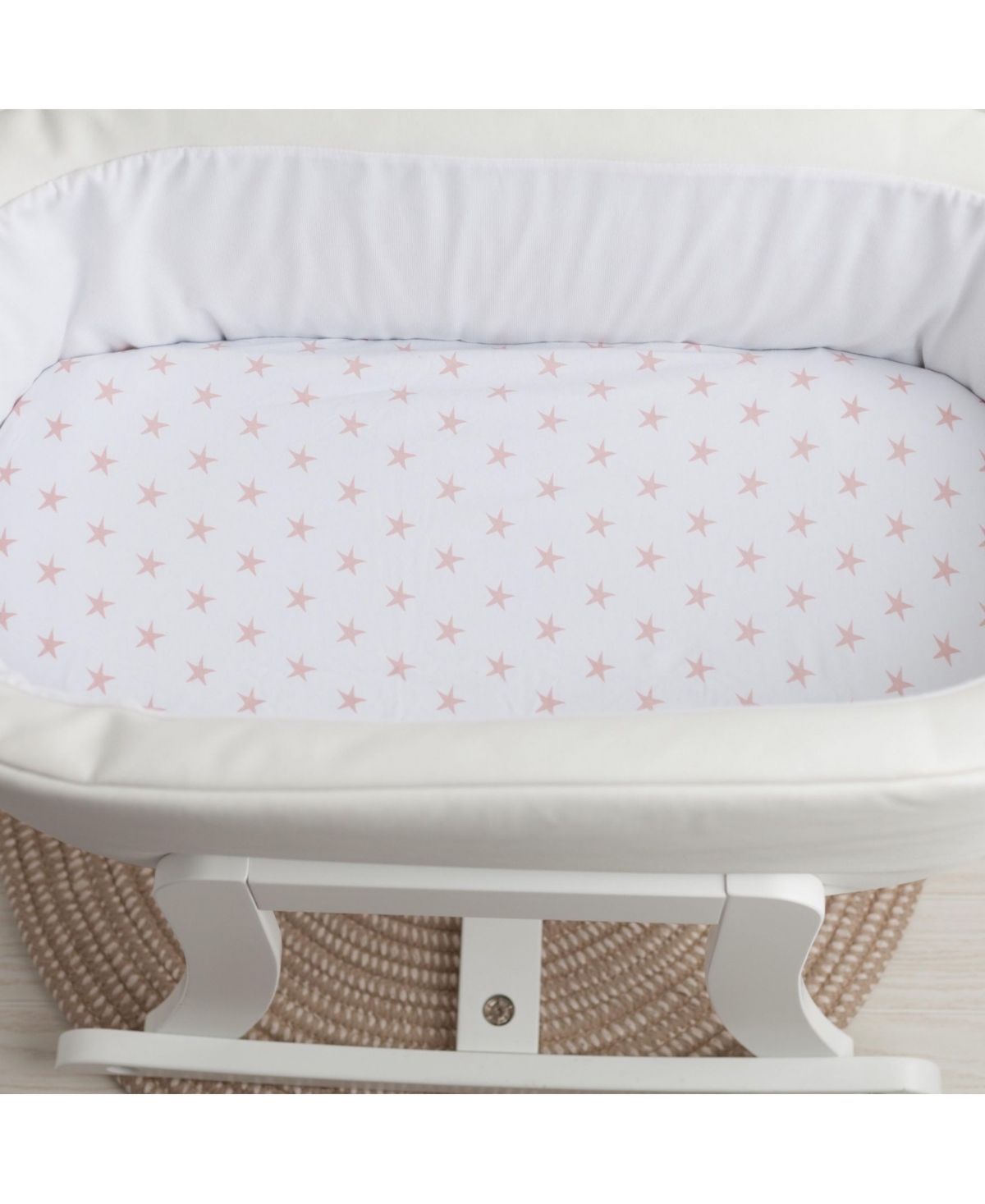 Ely's & Co. Baby Fitted Bassinet Sheet 100% Combed Jersey Cotton