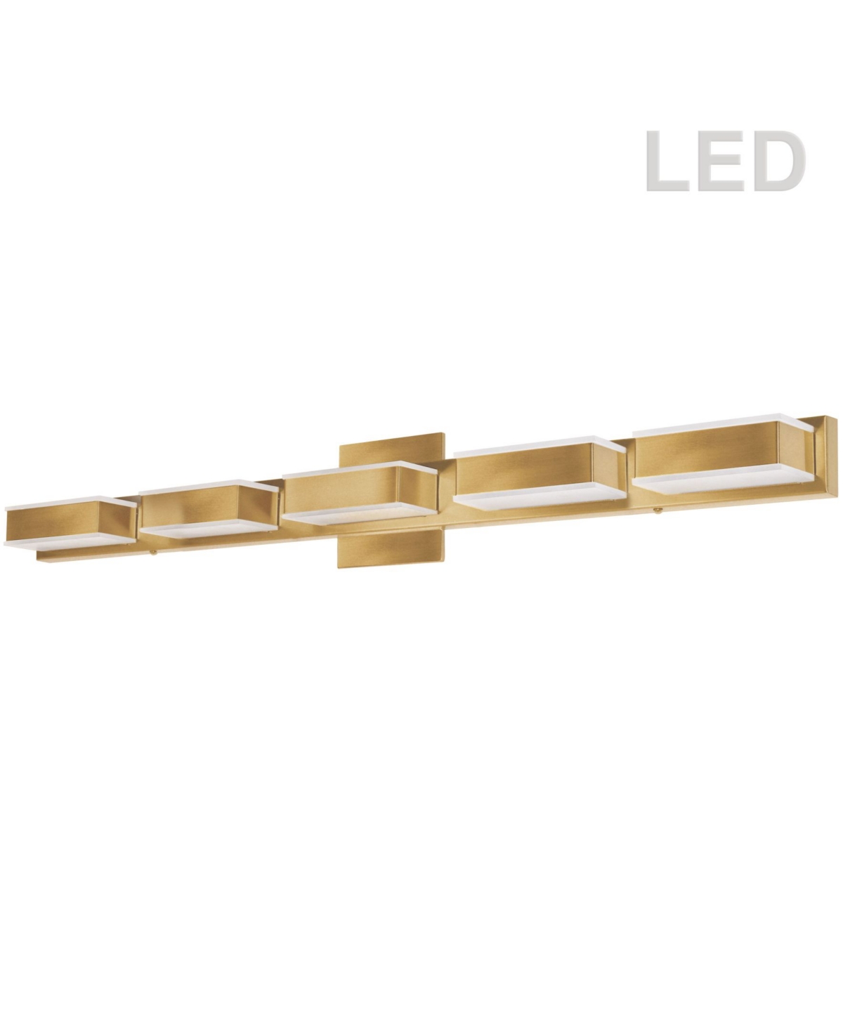 Dainolite 4 Light Led Wall Vanity Light In Black