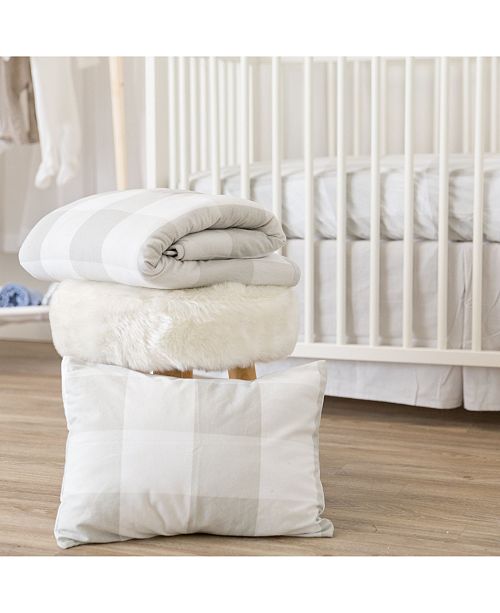 Ely S Co Crib Sheet Quilted Blanket Skirt Pillow Case Gingham