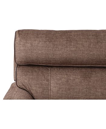 Furniture - Hutchenson 3-Pc. Fabric Chaise Sectional with Power Recliner and Power Headrest