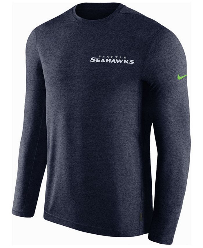 Nike Men's Seattle Seahawks Coaches Long Sleeve Top - Macy's