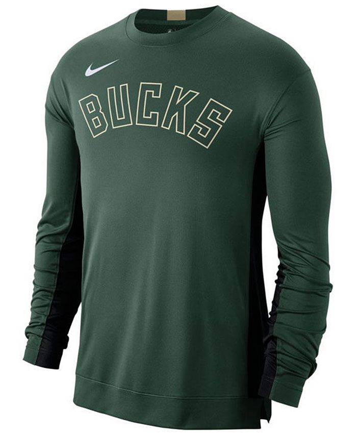 Nike Men's Milwaukee Bucks Dry Top Long Sleeve Shooter Shirt & Reviews ...