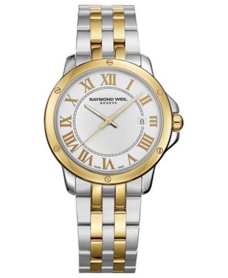 Raymond Weil - Watch, Men's Swiss Tango Two-Tone Stainless Steel Bracelet 39mm 5591-STP-00308