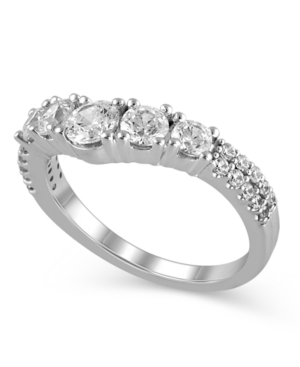 image of Certified Diamond (1-1/4 ct. t.w.) Contour Band in 14K White Gold