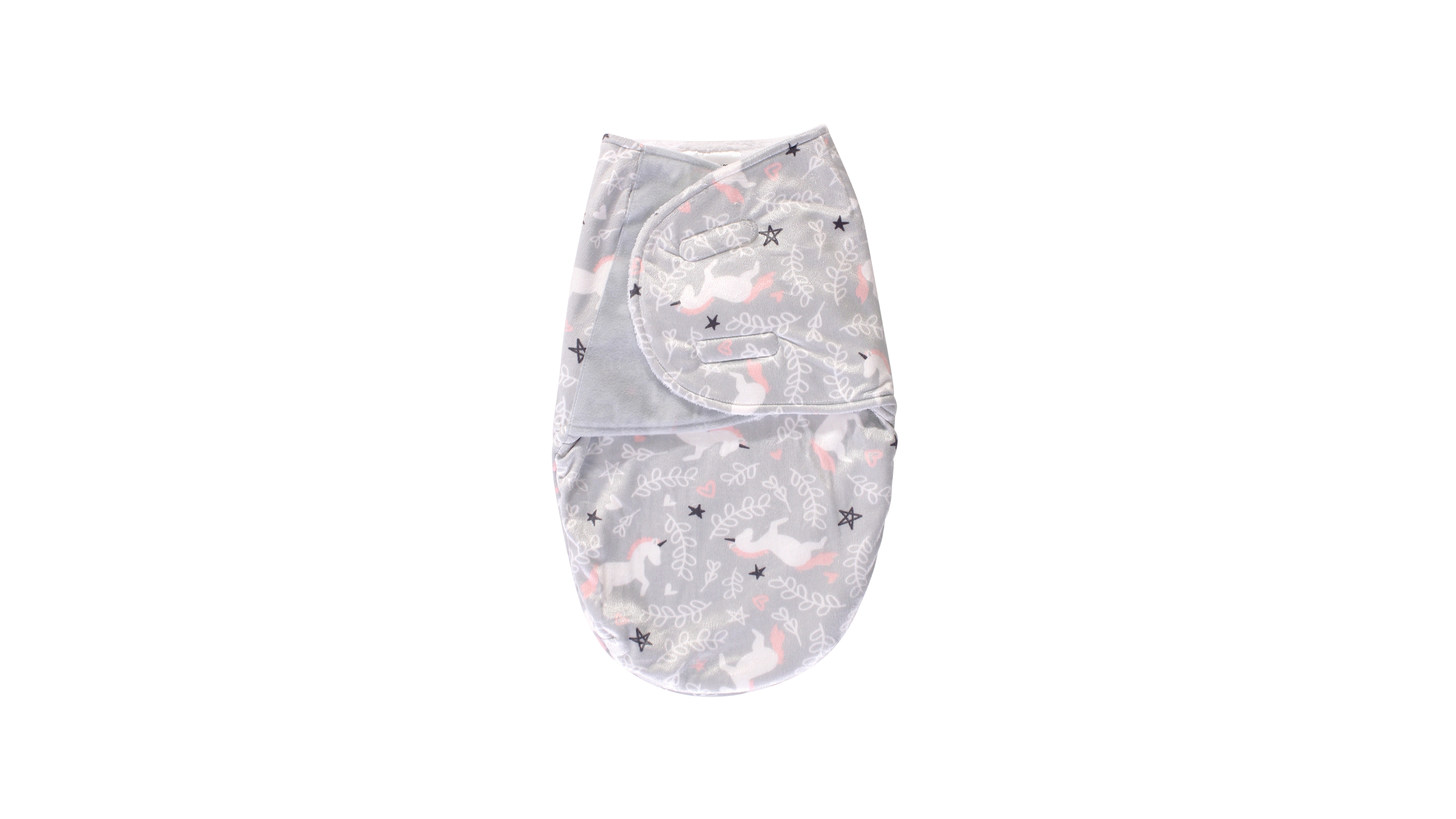 Hudson Baby Girls Plush Swaddle Wrap, 0-3 Months