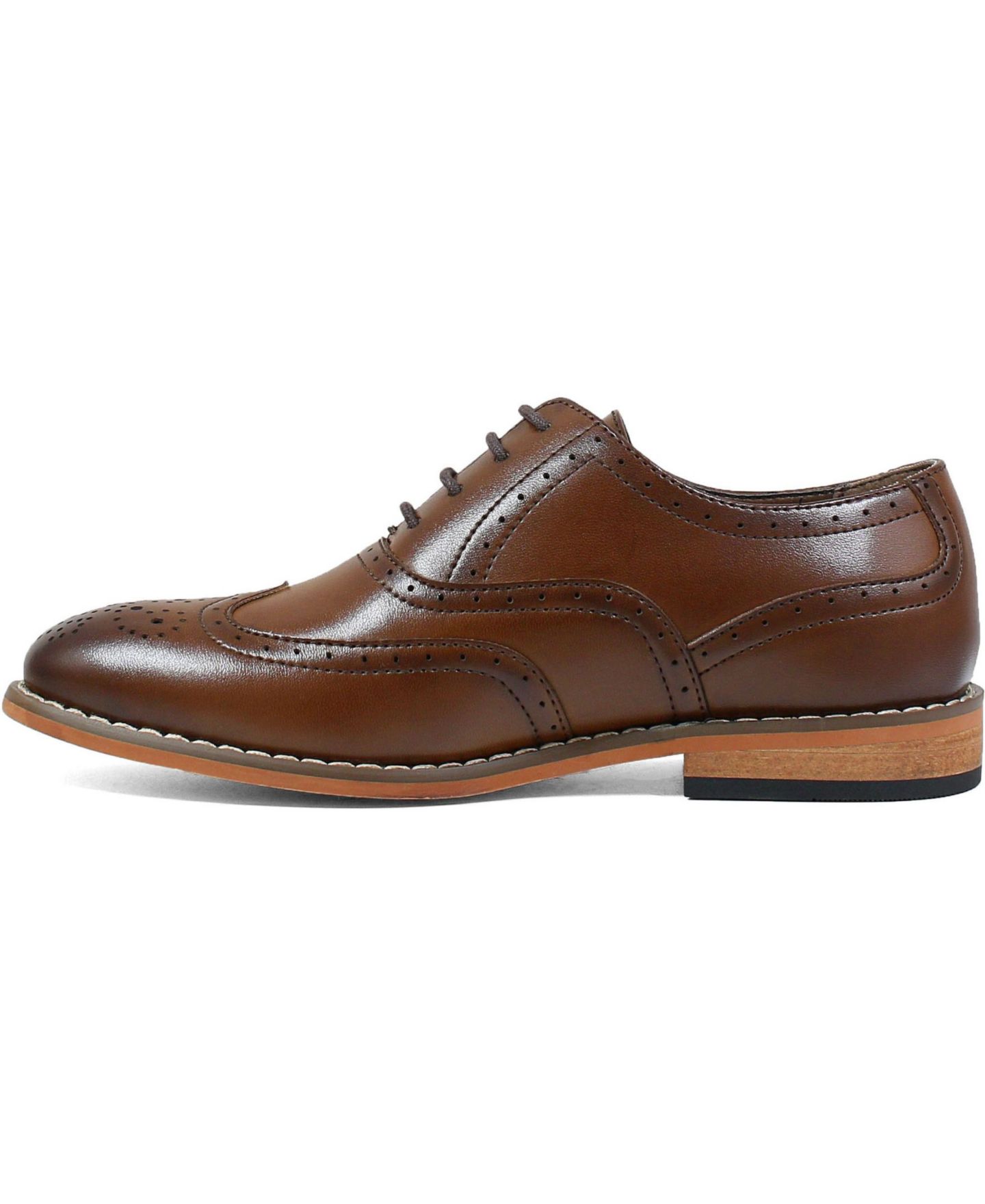 Туфли Stacy Adams Dunbar Wingtip Oxford Shoe для мальчиков, цвет: Чёрный — фото 11