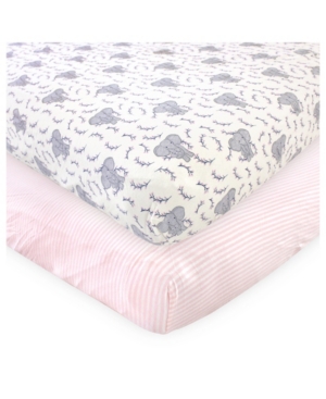 Touched By Nature Baby Girl Fitted Crib Sheets
