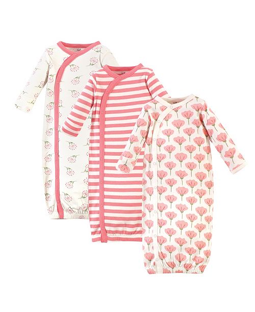 Touched By Nature Baby Girl Kimono Gowns Set Of 3 Reviews