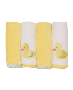 Little Me Classic Duck 4 Pack Washcloth Set