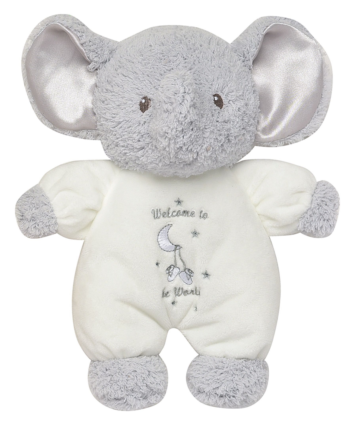 Little Me Baby Boys Or Baby Girls Welcome To The World Elephant Plush In Gray