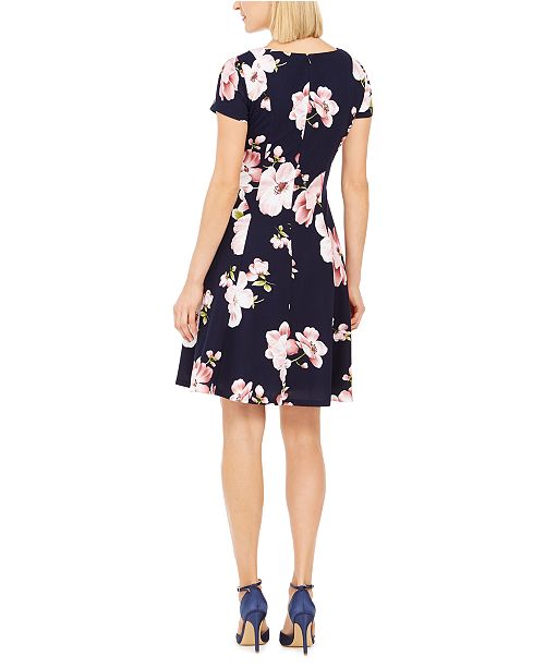 Jessica Howard Floral-Print A-Line Dress & Reviews - Dresses - Women ...