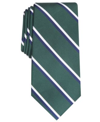 Club Room Men's Classic Stripe Tie Gray Size Regular