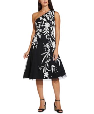 macy's one shoulder cocktail dresses