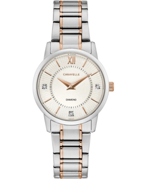 image of Caravelle Women-s Two-Tone Stainless Steel Bracelet Watch 30mm