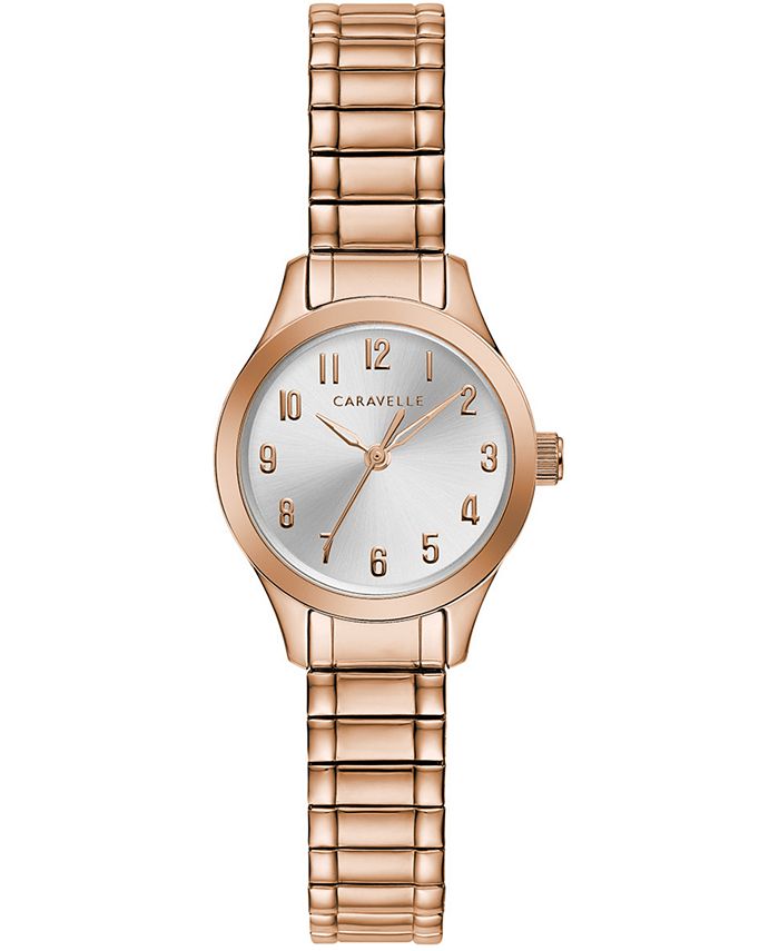 Caravelle Women's Rose GoldTone Stainless Steel Expansion Bracelet