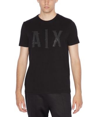 A|X Armani Exchange - Men's Slim-Fit Rhinestone Logo T-Shirt