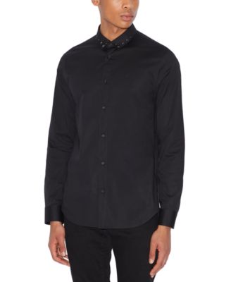 armani exchange collar shirt