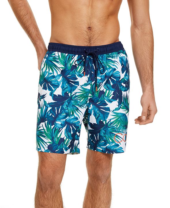 Calvin Klein Men's Hawaiian Quick-Dry UV 50+ Tropical-Print 7