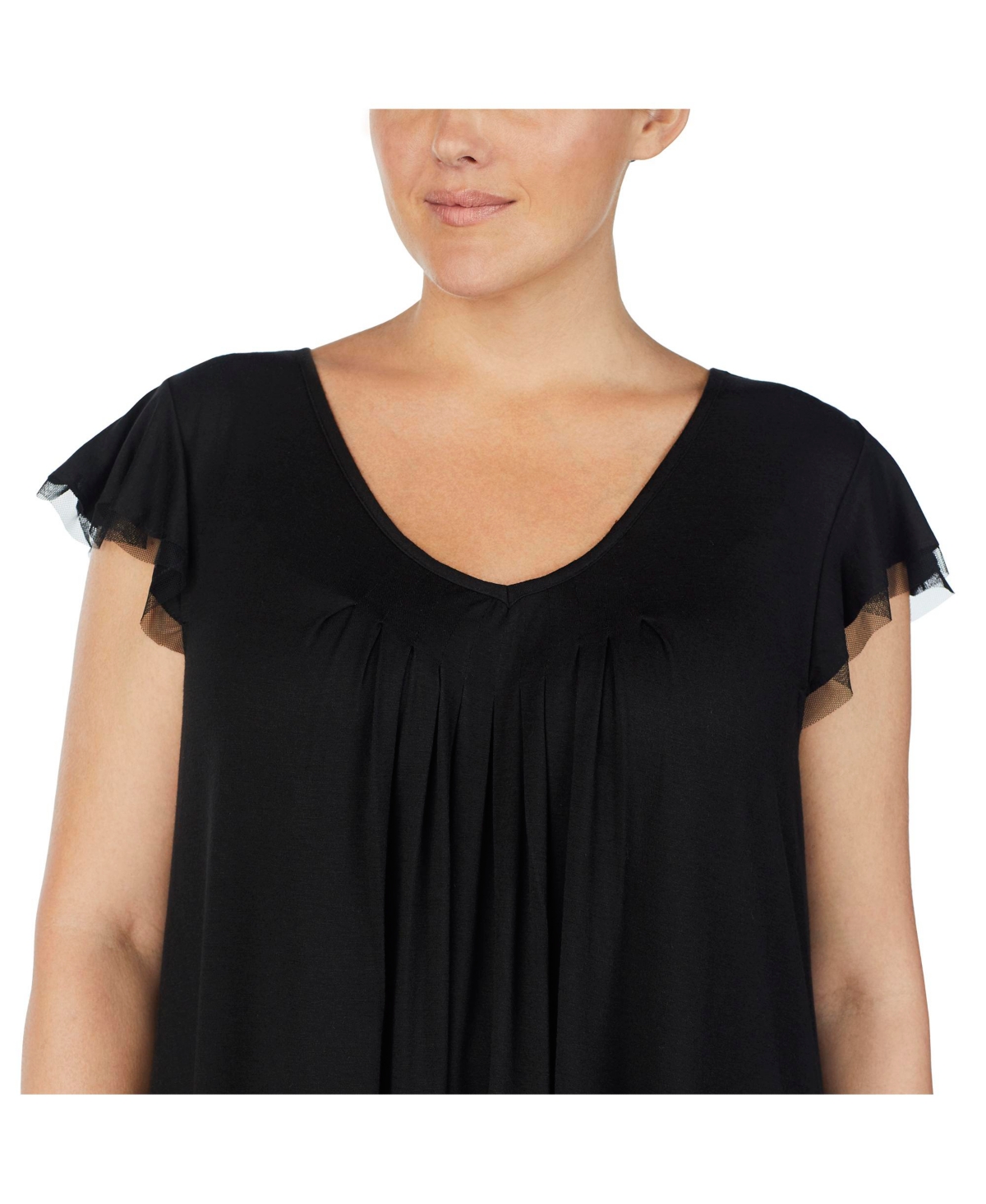 Ellen Tracy Plus Size Yours to Love Short Sleeve Top