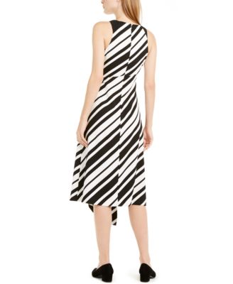 Alfani Pleated Asymmetrical-Hem Dress, Created For Macy's - Macy's