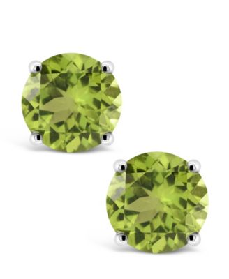 Peridot (1-7/8 ct. t.w.) Stud Earrings in Sterling Silver (Also available in Dark Blue Topaz, Rose Quartz, Amethyst, Citrine, Garnet, and Sky Blue Topaz)