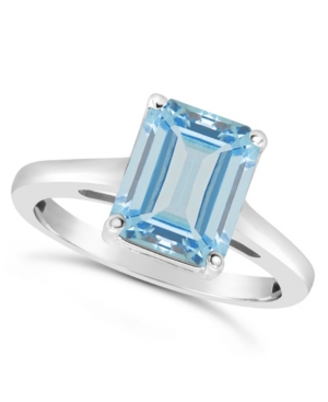 image of Sky Blue Topaz (4-1/6 ct. t.w.) Ring in Sterling Silver. Also Available in Rose Quartz (3-1/4 ct. t.w.)