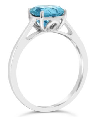 Amethyst (1-3/4 ct. t.w.) Ring in Sterling Silver. Also Available in Sky Blue Topaz (2-3/8 ct. t.w.) and Rose Quartz (1-9/10 ct. t.w.)