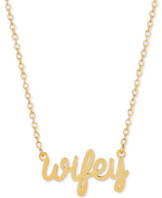 wifey necklace kate spade