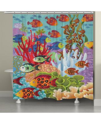 Fish in the Hood Shower Curtain, 71" x 72"