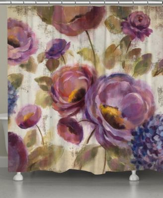 10408230 Laural Home Purple Floral Garden Bath Collection B sku 10408230