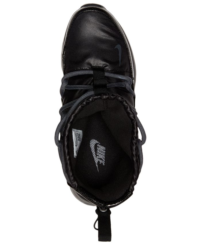 Nike women's tanjun high rise high deals top sneaker boots from finish line