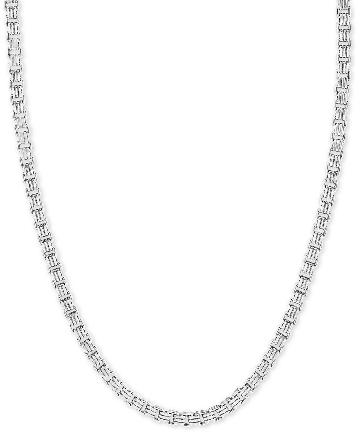 Effy Men's Box Link 22" Chain Necklace in Sterling Silver - Silver