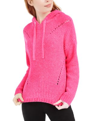 chenille hoodie sweater