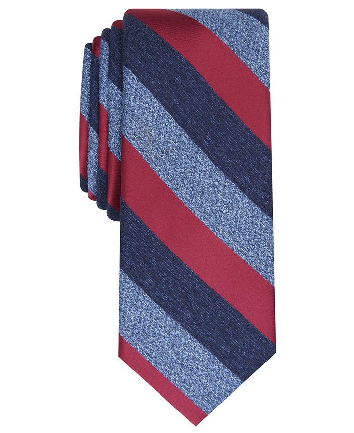Bar Iii Mens Hayden Stripe Tie Red Size Regular