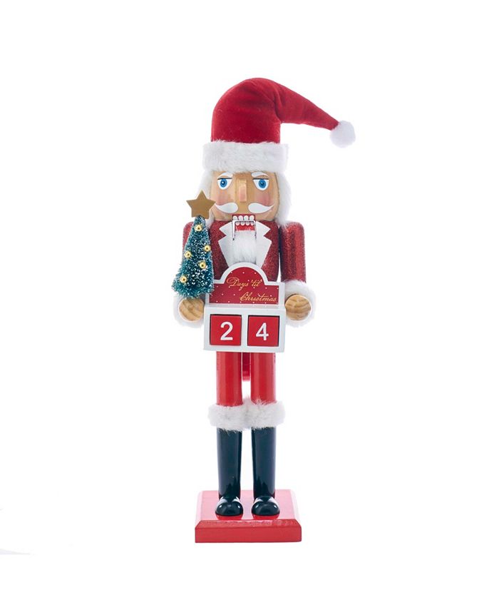 Kurt Adler 15 Inch Wooden Santa Advent Calendar Nutcracker Macy #39 s