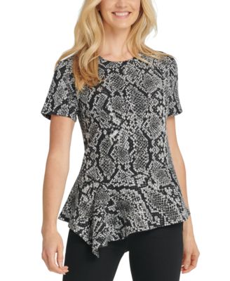 DKNY - Asymmetrical Peplum Top