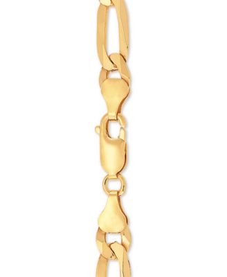Figaro Link 22 Chain Necklace in 18k Gold-Plated Sterling Silver or Sterling Silver