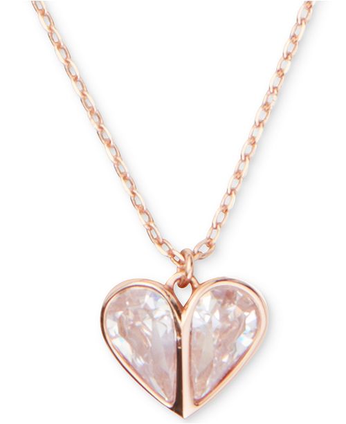 Kate spade black heart necklace