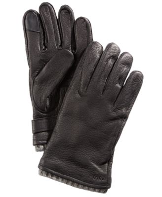 ralph lauren leather gloves mens