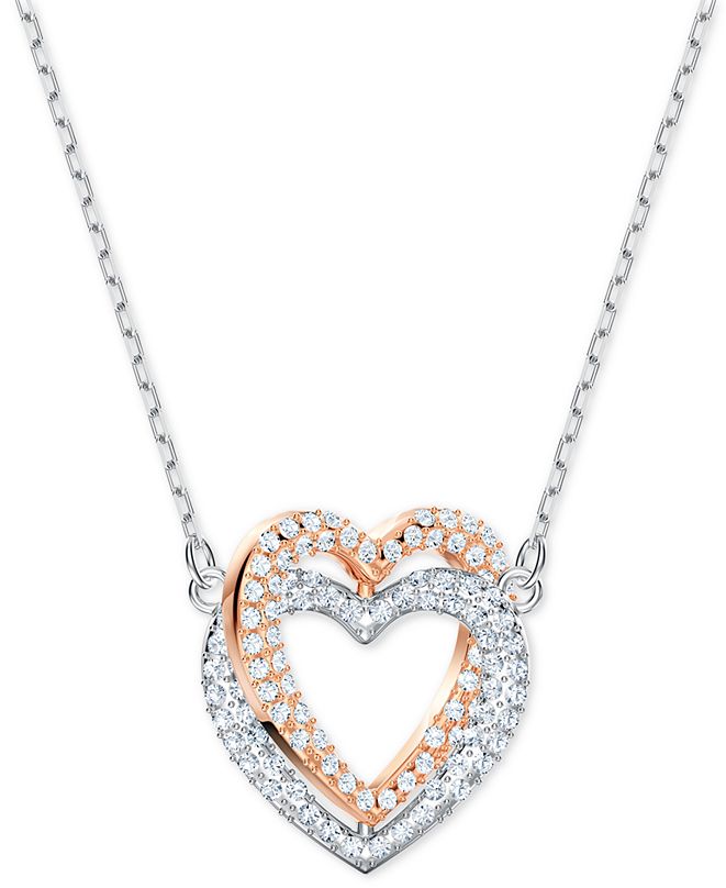 Swarovski stone crystal double necklace Clearance
