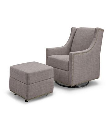 Million dollar baby classic store harper swivel glider with ottoman