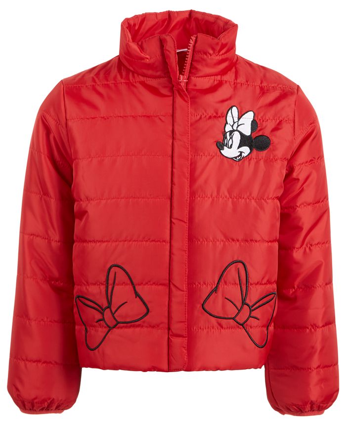 Toddler Kids Girl Mickey Minnie Hooded Coat Winter Warm Thicken Jacket Outerwear 