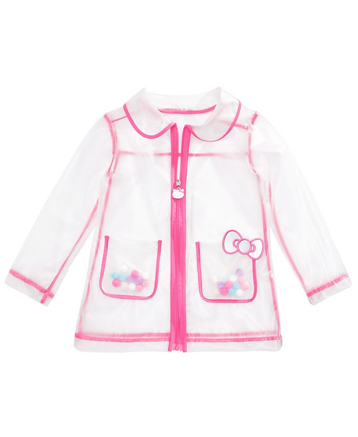 Hello Kitty Little Girls See-Through Rain Jacket - Macy's