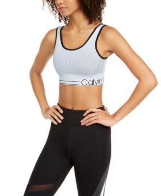 calvin klein performance reversible racerback sports bra